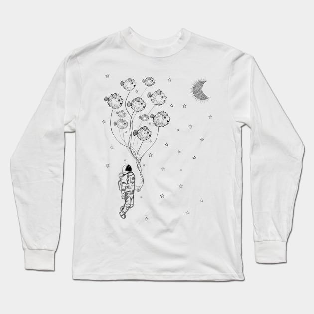 Space Walk Long Sleeve T-Shirt by Coast 2 Coast